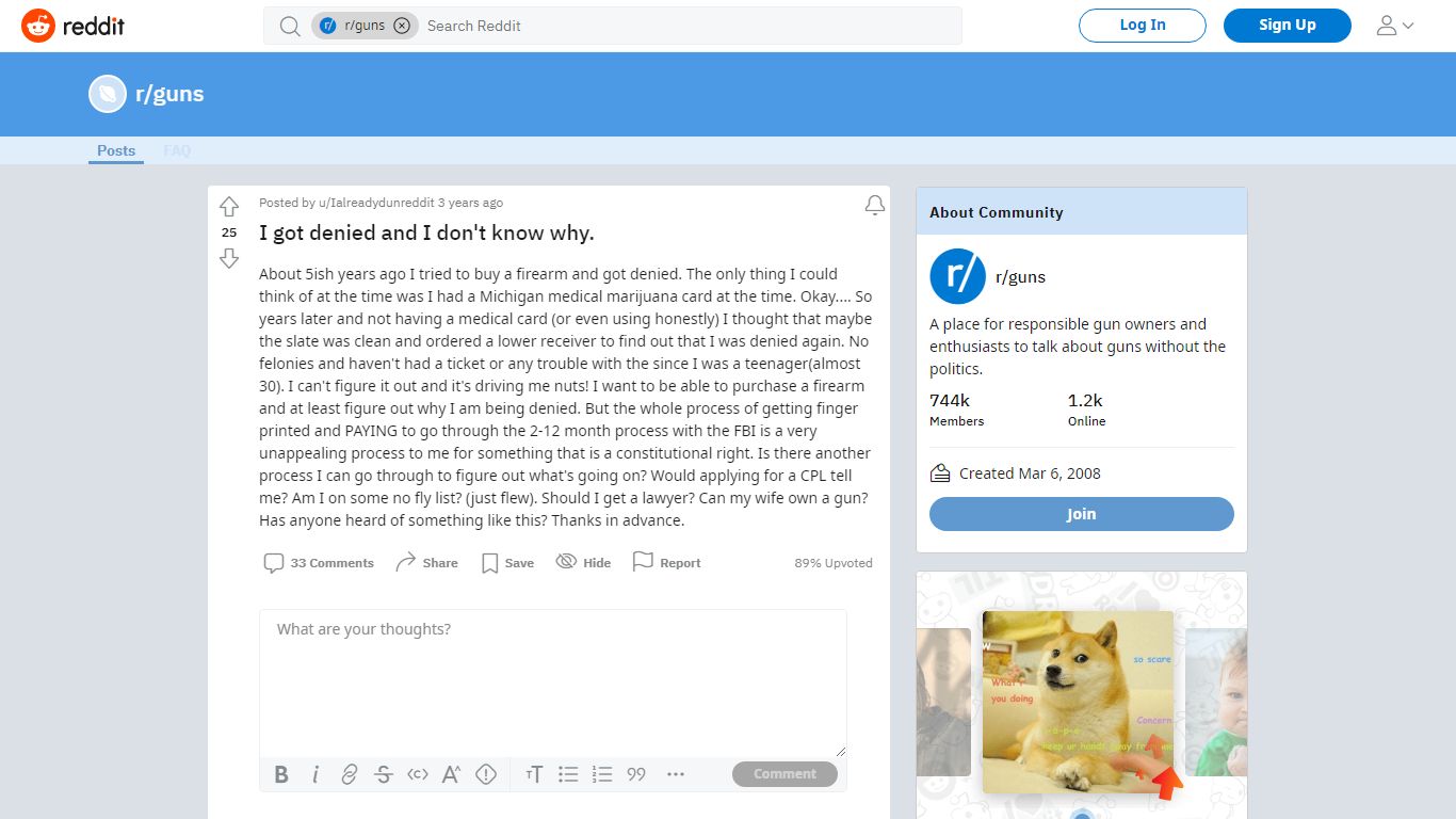 I got denied and I don't know why. : guns - reddit